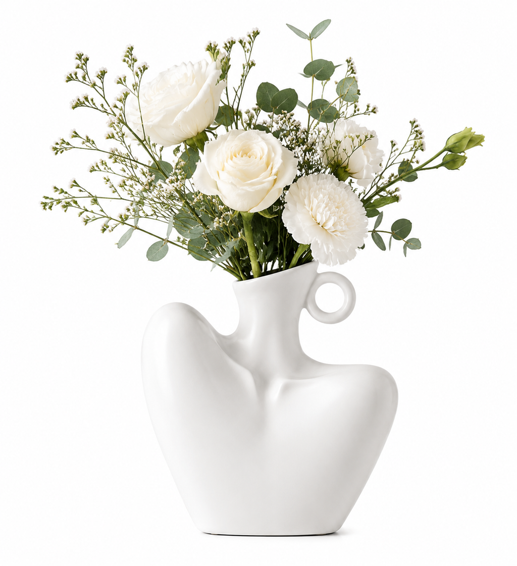 Modern Decorative Ceramic Flower Vase for Home Decor