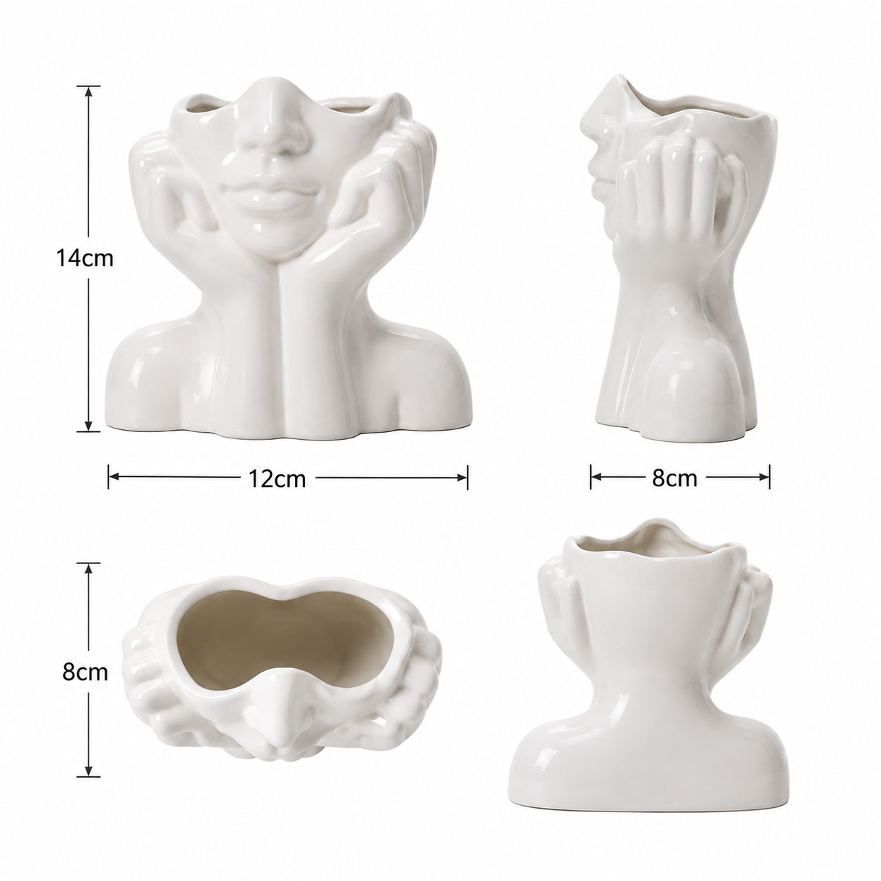 Contemporary Ceramic Vase for Modern Home Decoration