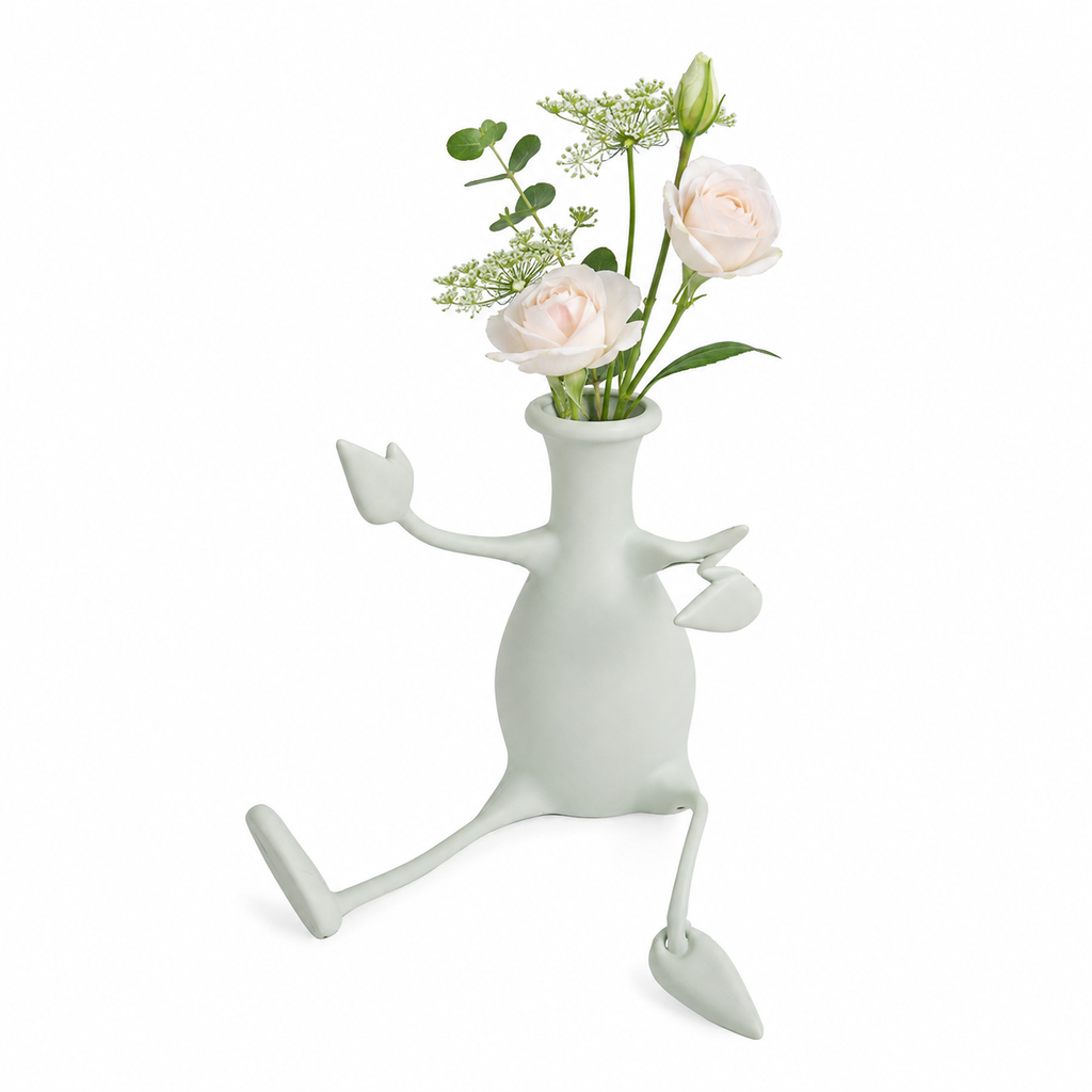 Flexible Poseable Character Flower Vase