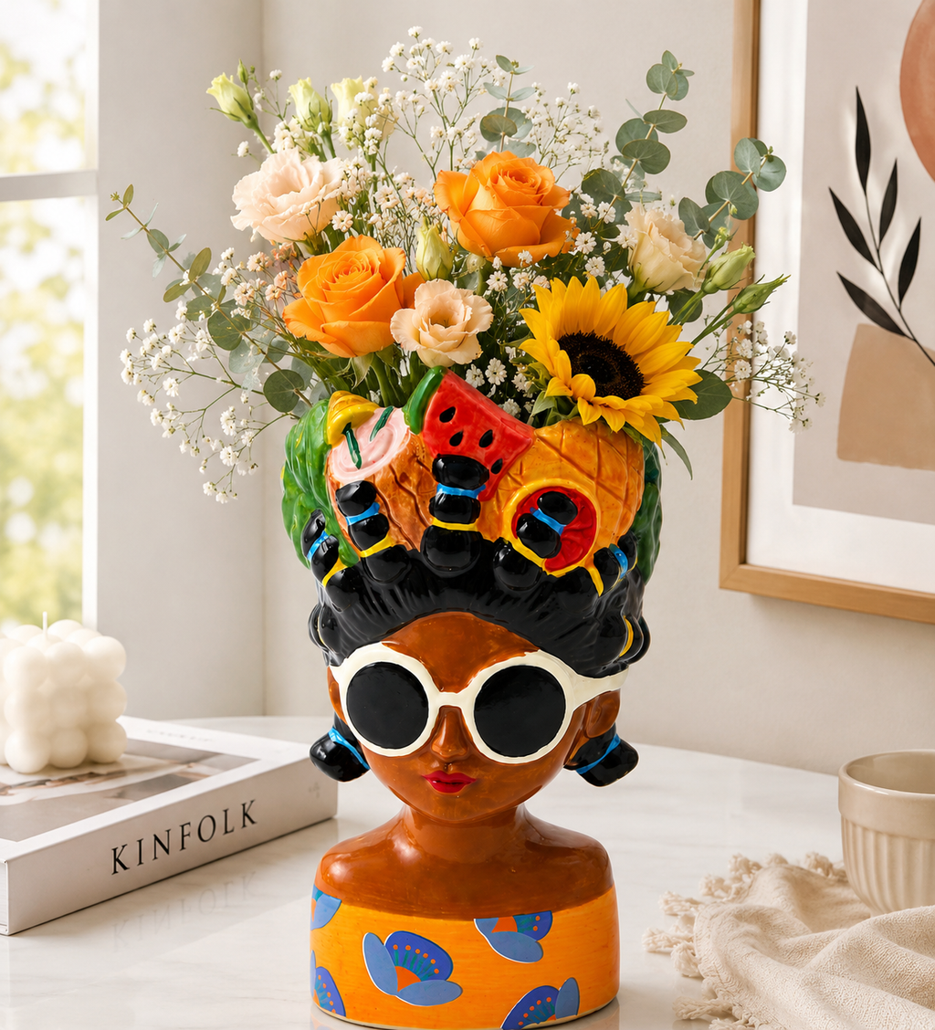 Handmade Style Ceramic Flower Vase