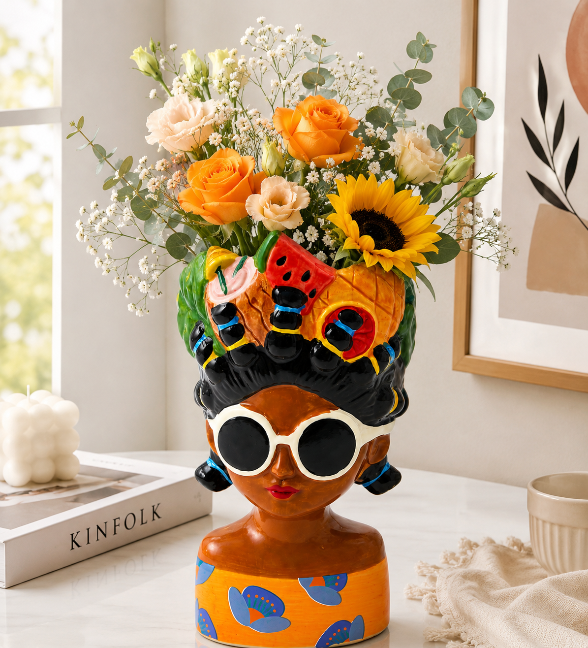 Handmade Style Ceramic Flower Vase