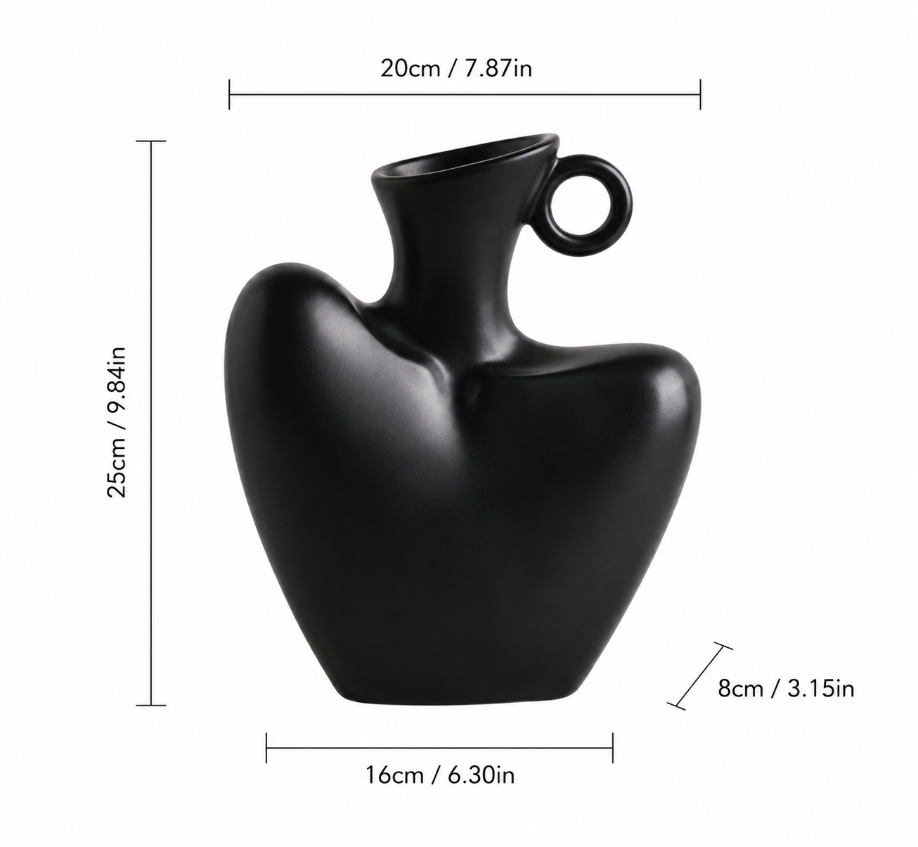 Modern Decorative Ceramic Flower Vase for Home Decor