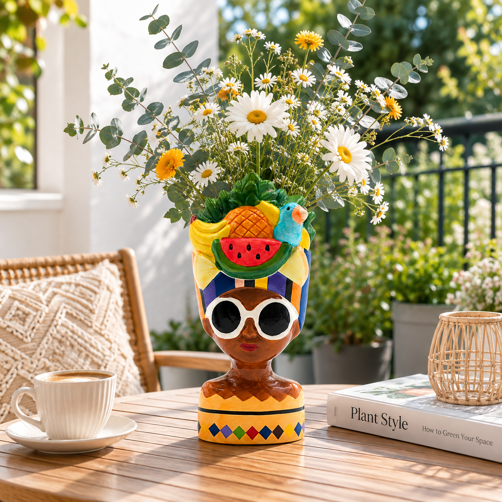Handmade Style Ceramic Flower Vase