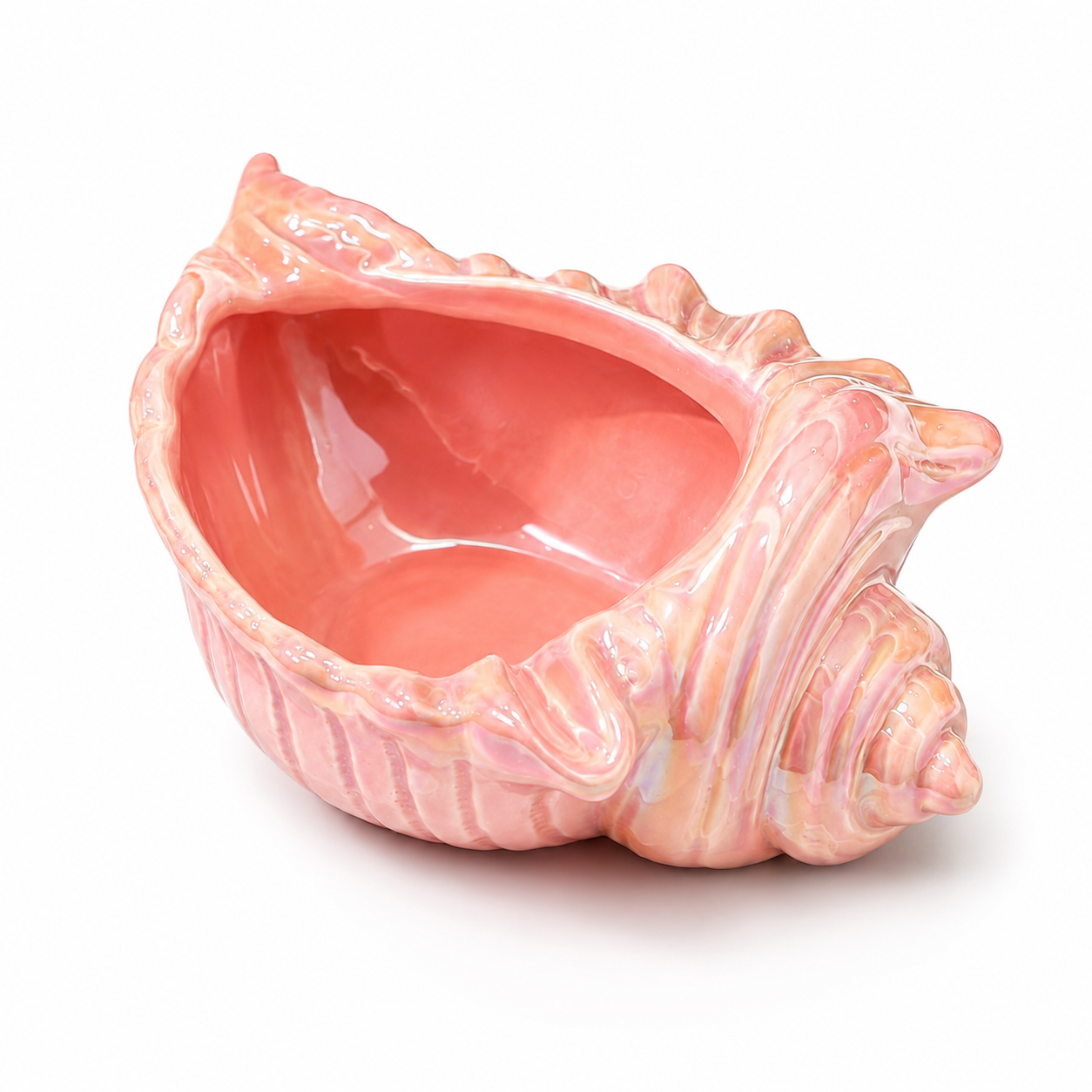 Pink Shell Ceramic Ashtray